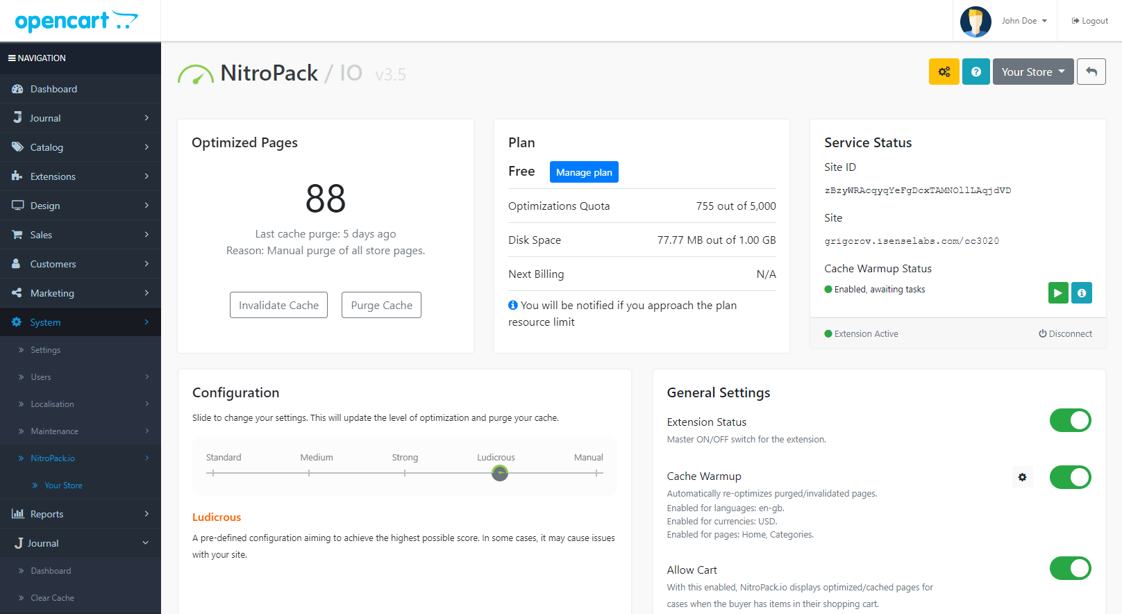 OpenCart | Check out how NitroPack optimizes it