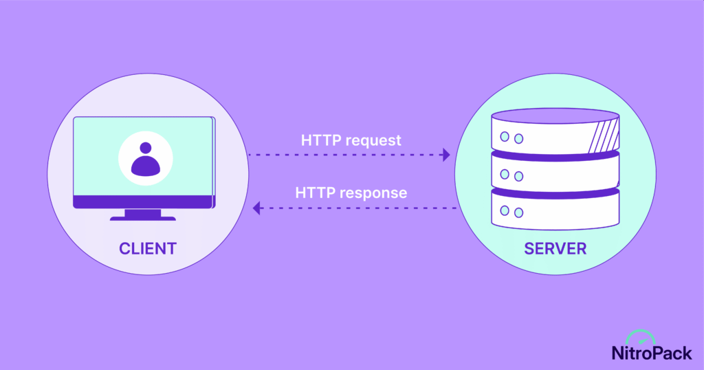 The HTTP request and response path