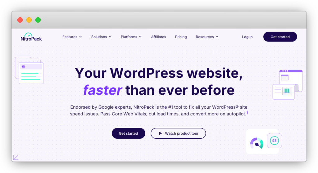 6 - Nitropack homepage