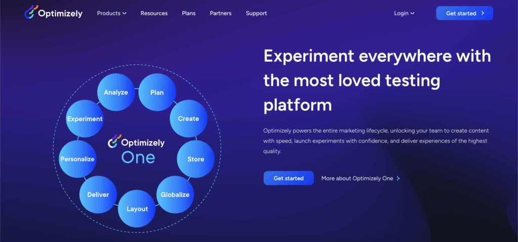 Optimizely home page