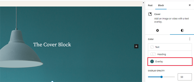 Cover Block Overlay in WordPress 6.5