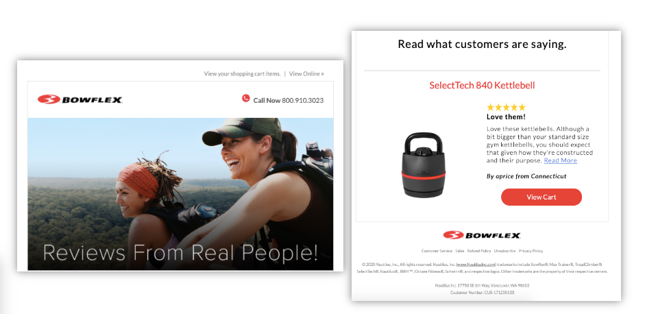 Bowflex product page