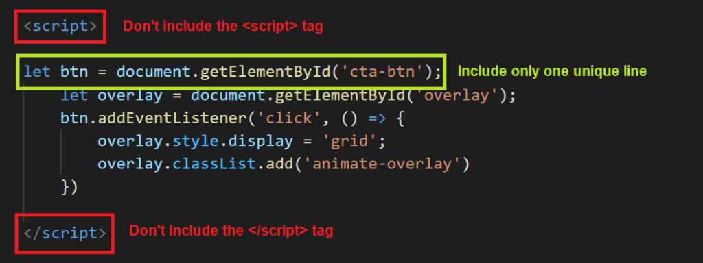 Script example