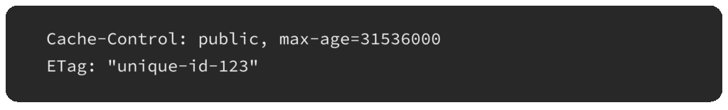 Cache policy example