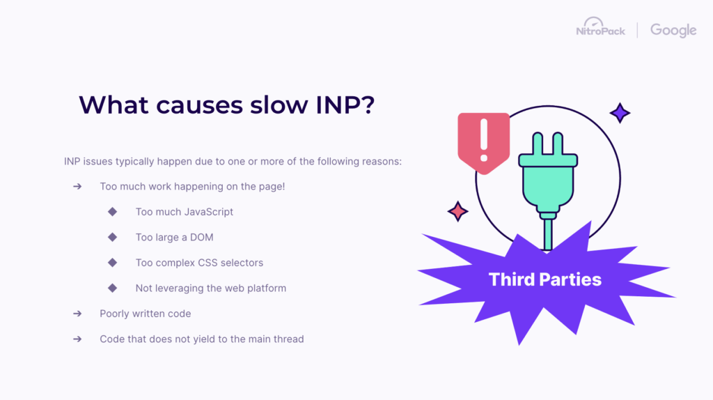 What causes slow INP checklist