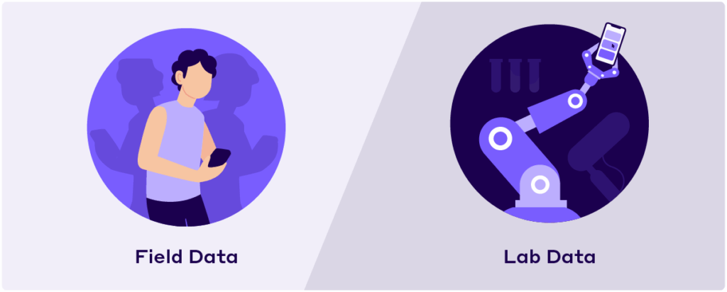 Field Data vs Lab Data Google Core Web Vitals