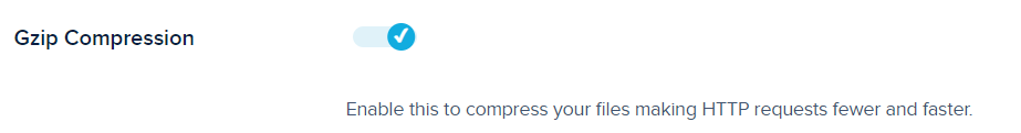 Enabling GZIP compression