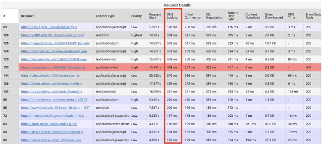 Optimizing DNS lookups