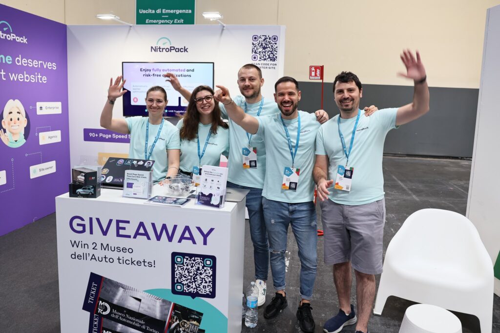 NitroPack's team at WordCamp Europe