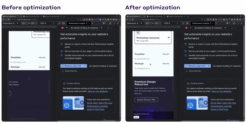 Cumulative Layout Shift Optimization Demonstration