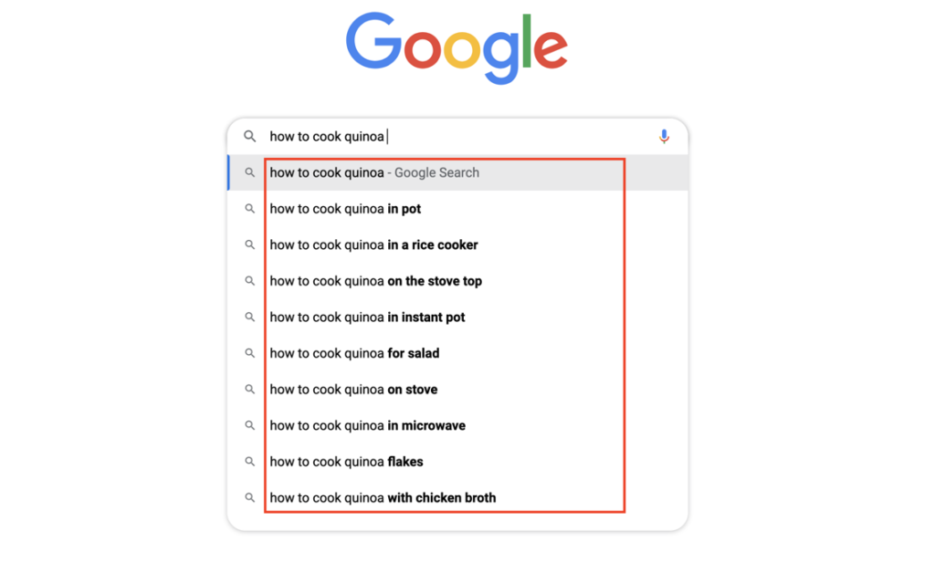 Example of informational intent in Google Search