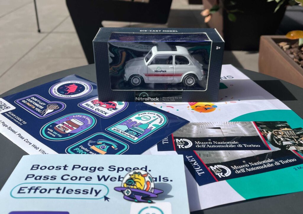 NitroPack merch WCEU 2024