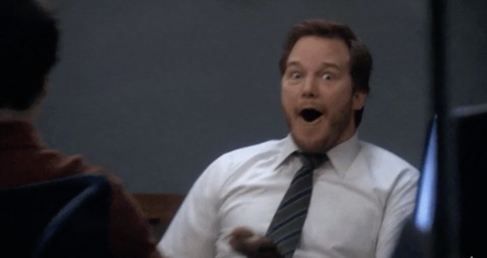 Chris Pratt Excited Meme