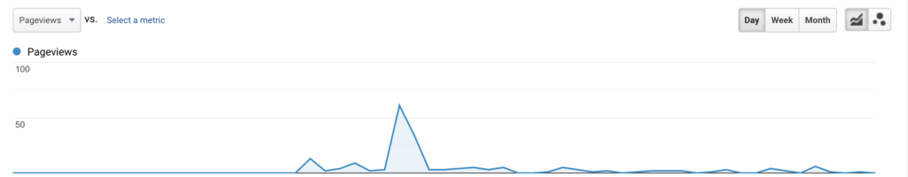 Google Analytics report Sudden spike in pageviews
