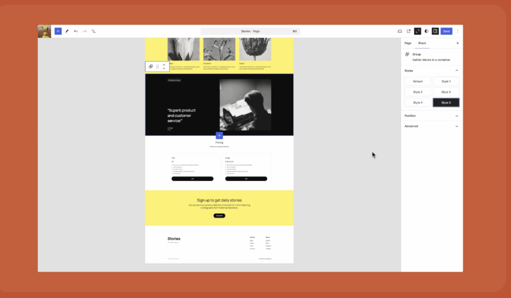 WordPress 6.7 Zoom Out Feature
