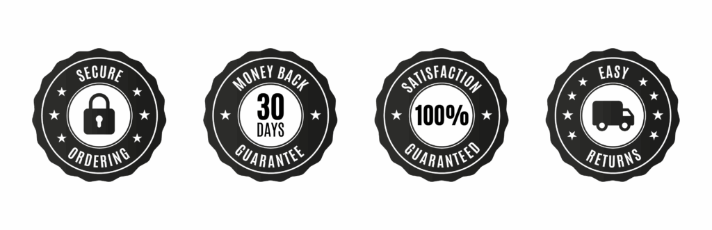 Examples of trust badges for web design