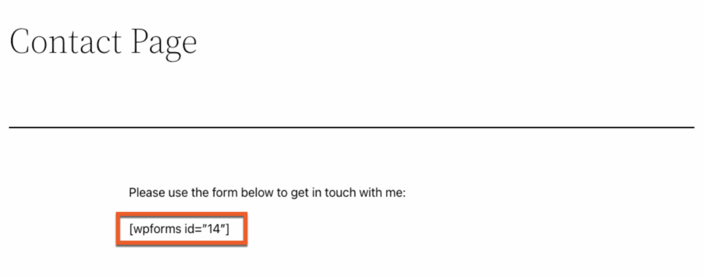 Contact page shortcode issues