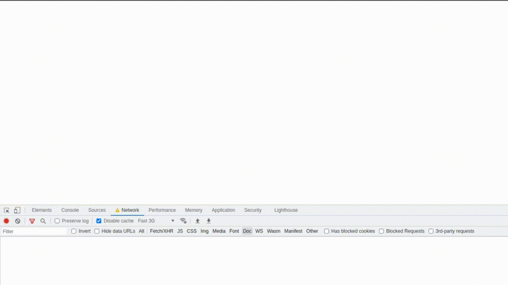 Flash of invisible text example