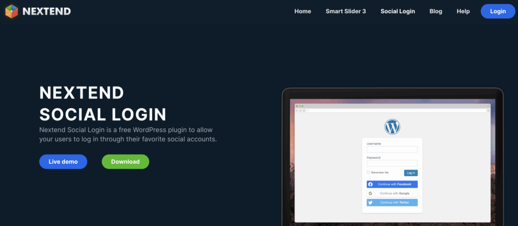 Nextend Social Login Plugin WordPress