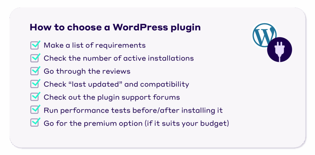 How to choose WordPress plugin