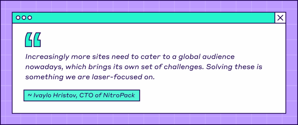 Quote from NitroPack's CTO