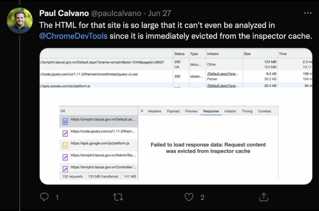 Paul Calvano devtools results