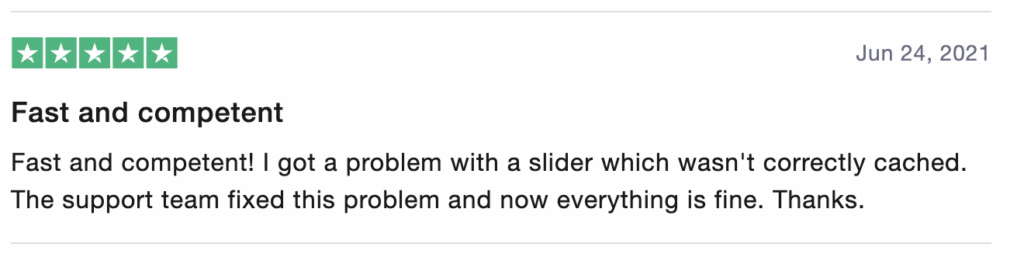 Excellent feedback 1