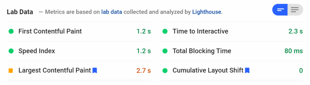 bgfg psi results with nitropack