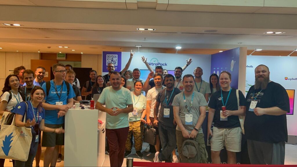 NitroPack Booth at WordCamp Europe 2023