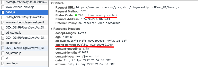How to check if your site is cached using developer tools