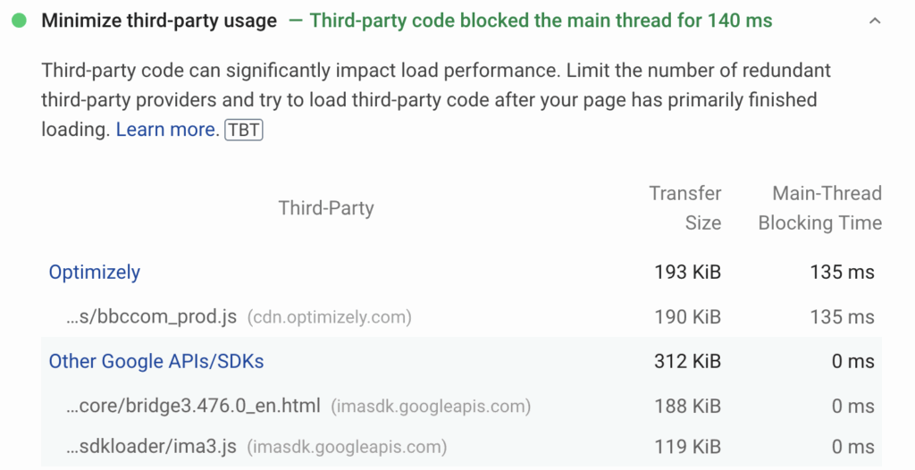 PSI warning: Minimize third-party usage