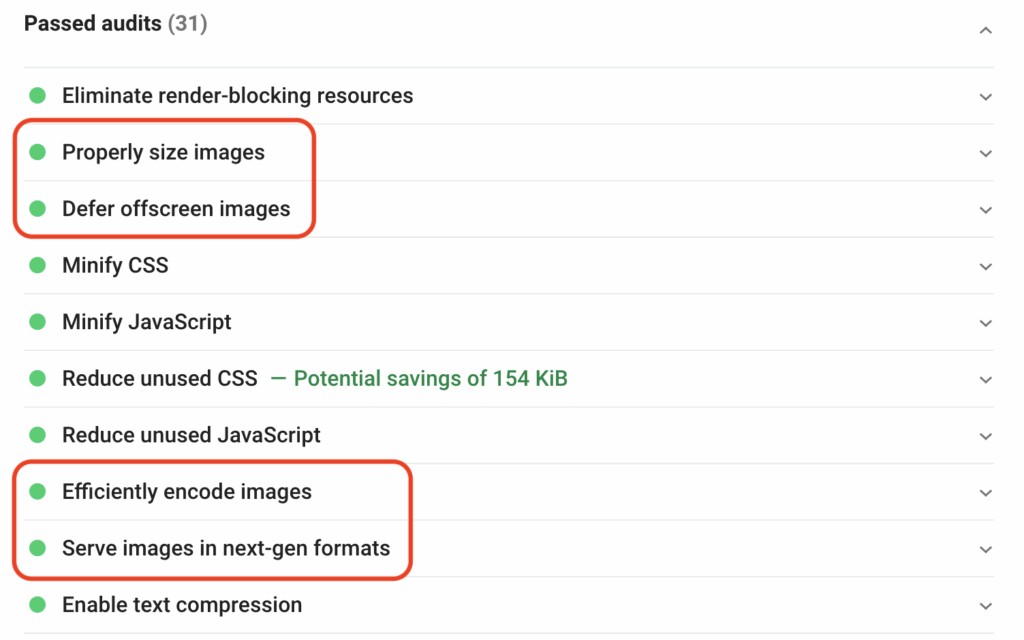 Passed audits images PSI