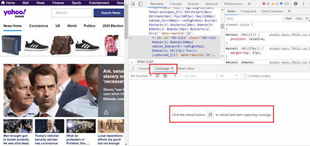Coverage Audit DevTools