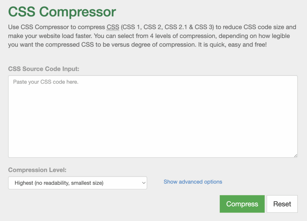CSS Compressor