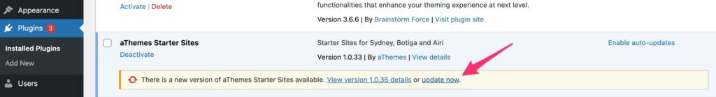 Update wordpress plugins
