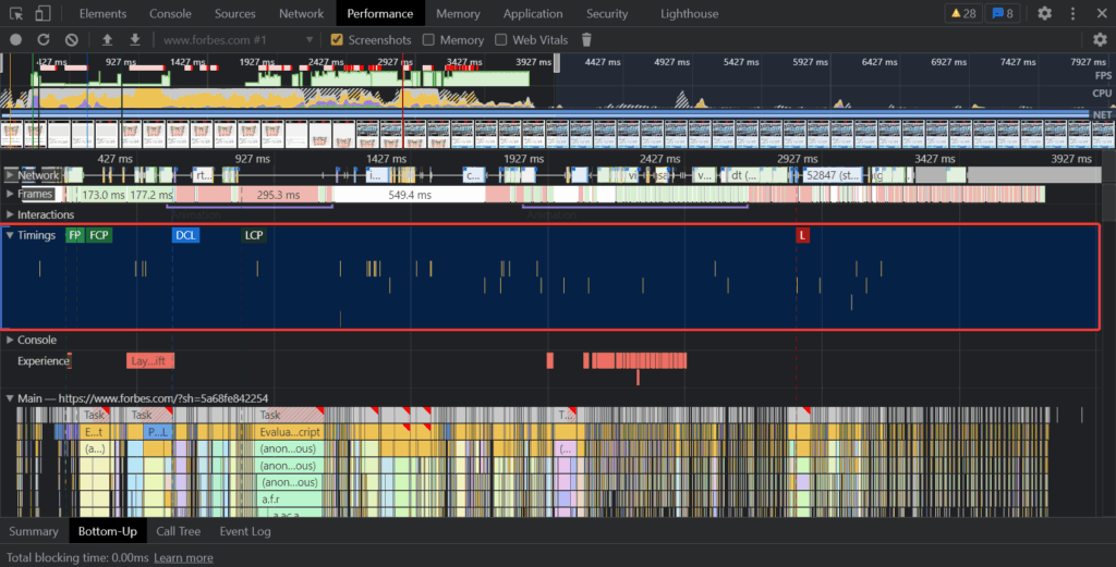 chrome devtools timings