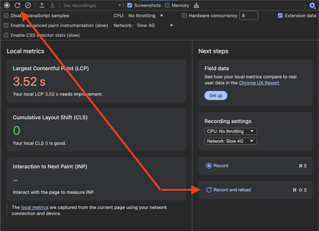 Record load performance