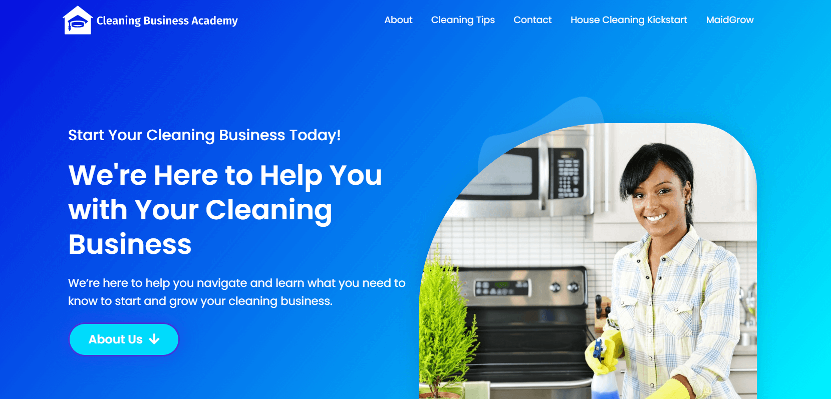 Website with simplified navigation