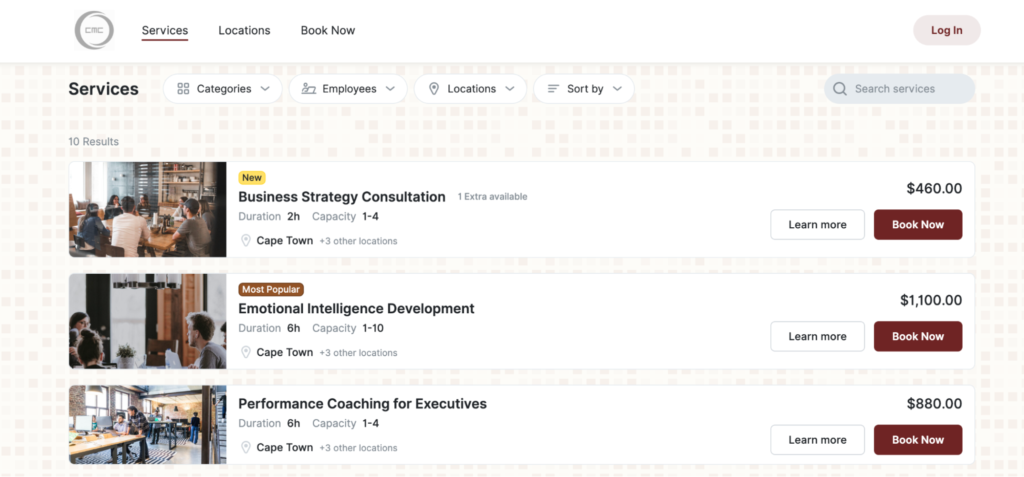 Example of good website navigation